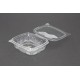 Envases con Tapa Plástico PET Transparentes 370ml (100 Uds)