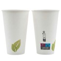 Vasos de Cartón Diseño Hojas 480ml Ø9cm