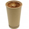 Vasos Biodegradables de Cartón Kraft 16Oz/480ml Ø9cm