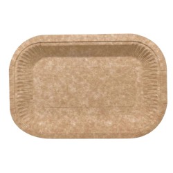 Bandejas Biodegradables Cartón Kraft 23x15cm (750 Uds)