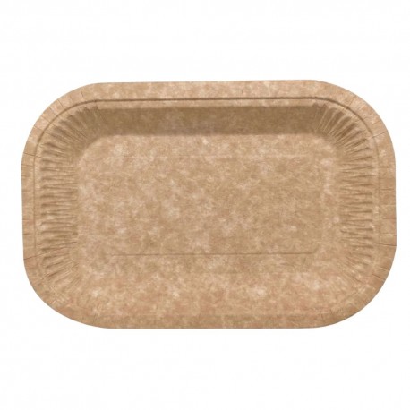 Bandejas Biodegradables Cartón Kraft 23x15cm (750 Uds)