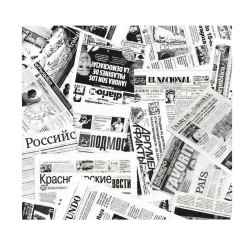 Papel Antigrasa Fast Food Periódico 30x30cm (1.000 Uds)