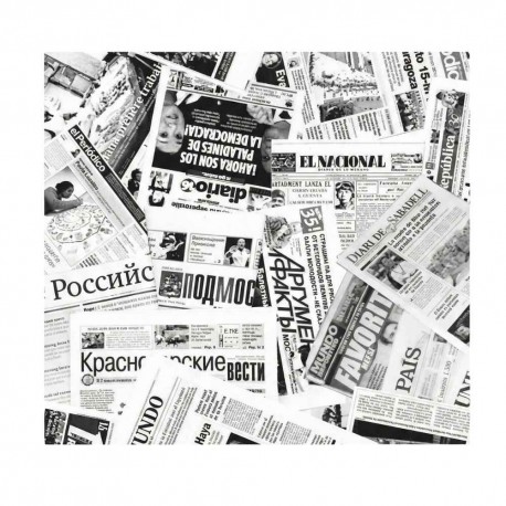 Papel Antigrasa Fast Food Periódico 30x30cm (3.000 Uds)
