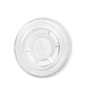 Tapas Planas Ø 7,8cm con Cruz para vaso PET (100 Uds)