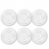 Tapas Planas Ø 7,8cm con Cruz para vaso PET (100 Uds)