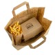 Bolsas de Papel Kraft con Asas "Take Away" Grandes 32+22x26cm 80gr (250 Uds)