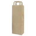 Bolsas de Papel Kraft con Asas para Botellas 18+9x37cm 80gr (100 Uds)