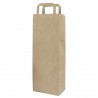 Bolsas de Papel Kraft con Asas para Botellas 18+9x37cm 80gr (100 Uds)