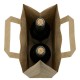 Bolsas de Papel Kraft con Asas para Botellas 18+9x37cm 80gr (500 Uds)