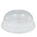 Tapas Cúpula Ø 9,5cm con Agujero para vaso PET (50 Uds)