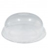Tapas Cúpula Ø 9,5cm con Agujero para vaso PET (50 Uds)
