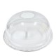 Tapas Cúpula Ø 9,5cm con Agujero para vaso PET (50 Uds)