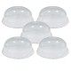 Tapas Cúpula Ø 9,5cm con Agujero para vaso PET (800 Uds)