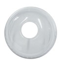 Tapas Cúpula Ø 9,5cm con Agujero para vaso PET (50 Uds)