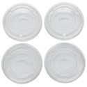 Tapas Planas Ø 9,5cm con Cruz para vaso PET (50 Uds)