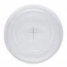 Tapas Planas Ø 9,5cm con Cruz para vaso PET (50 Uds)
