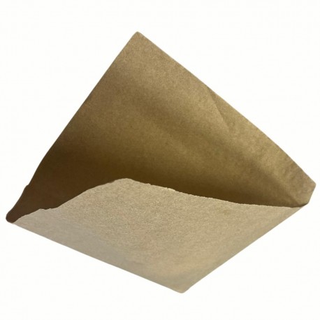 Bolsas de Papel Antigrasa Kraft Abiertas 2 Lados 15x15cm (3.000 Uds)