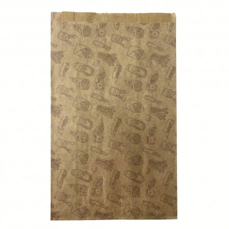 Bolsas para Churros Antigrasa 18+7x32cm (250 Uds)