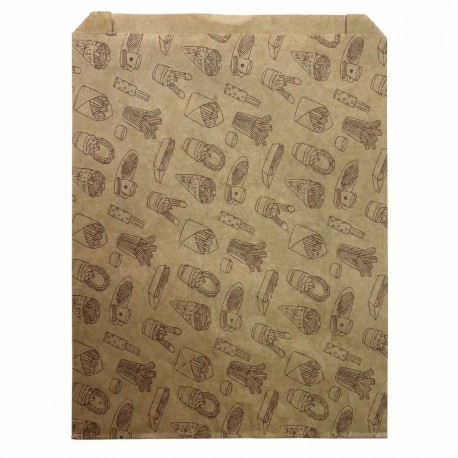 Bolsas para Churros Antigrasa 22+7x36cm (1.000 Uds)