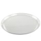 Bandeja Redonda de Plástico PS Lux Transparente Reutilizable 34cm (1 Uds)