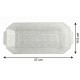 Bandeja de Plástico PS Lux Transparente Reutilizable 37x14,5cm (1 Uds)