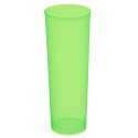 Vasos de Plástico PP Tubo "Irrompibles" Verde Flúor 300ml (360 Uds)