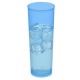 Vasos de Plástico PP Tubo "Irrompibles" Azul Flúor 300ml (6 Uds)
