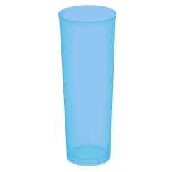 Vasos de Plástico PP Tubo "Irrompibles" Azul Flúor 300ml (360 Uds)