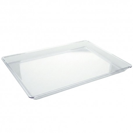 Bandeja de Plástico PS Lux Transparente Reutilizable 37x27cm (1 Uds)