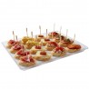 Bandeja de Plástico PS Lux Transparente Reutilizable 37x27cm (1 Uds)
