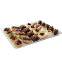 Bandeja de Plástico PS Lux Transparente Reutilizable 37x27cm (1 Uds)