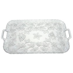 Bandeja de Plástico PS Lux Transparente Reutilizable 47x33cm (1 Uds)