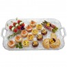 Bandeja de Plástico PS Lux Transparente Reutilizable 47x33cm (1 Uds)