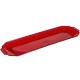 Bandeja de Plástico PS Lux Rojo Translúcido Reutilizable 46x14,5cm (1 Uds)