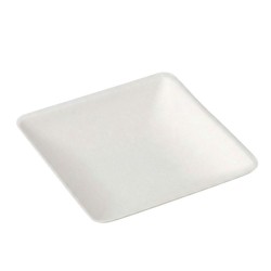Mini Platos Biodegradables Degustación Cuadrados 6,5x6,5cm (1.000 Uds)