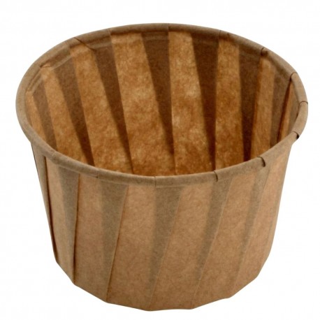 Tarrinas de Papel Plisado Kraft 60ml (1.000 Uds)