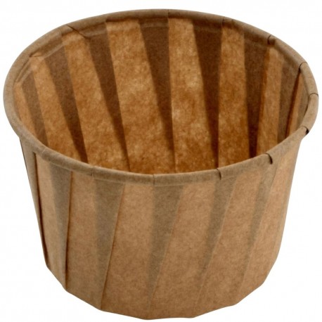 Tarrinas de Papel Plisado Kraft 120ml (1.000 Uds)