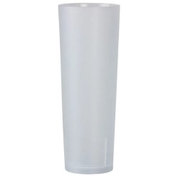 Vasos de Plástico Duro PP Tubo Reutilizables 330ml (10 Uds)