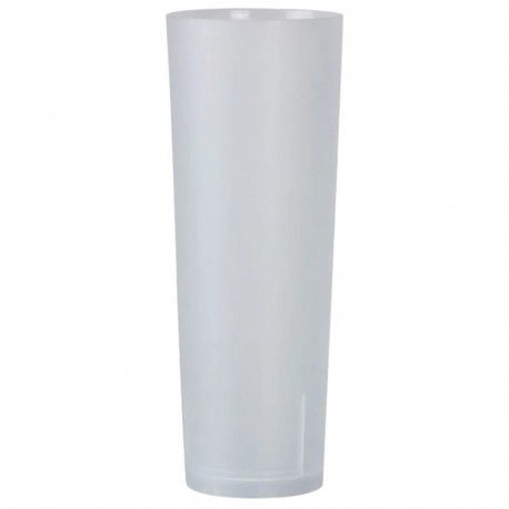 Vasos de Plástico Duro PP Tubo Reutilizables 330ml (10 Uds)
