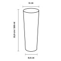 Vasos de Plástico Duro PP Tubo Reutilizables 330ml (10 Uds)