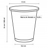 Vasos de Plástico PP Transparentes 330ml (50 Uds)