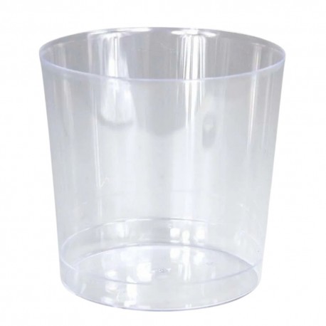 Vaso Chiquito/Zurito Alto Plástico PS Transparentes 330ml (20 Uds)