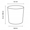 Vaso Chiquito/Zurito Alto Plástico PS Transparentes 330ml (20 Uds)
