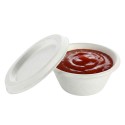 Salseras con Tapa Biodegradables Caña Azúcar 60ml (500 Uds)