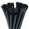 Pajitas con Cucharita Biodegradables PLA Negras Ø6mm x 20cm (6.000 Uds)