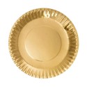 Platos de Cartón Dorados 18cm (480 Uds)