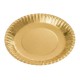 Platos de Cartón Dorados 18cm (12 Uds)