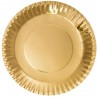 Platos de Cartón Dorados 23cm (500 Uds)