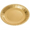 Platos de Cartón Dorados 23cm (500 Uds)