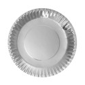 Platos de Cartón Plateados 18cm (12 Uds)